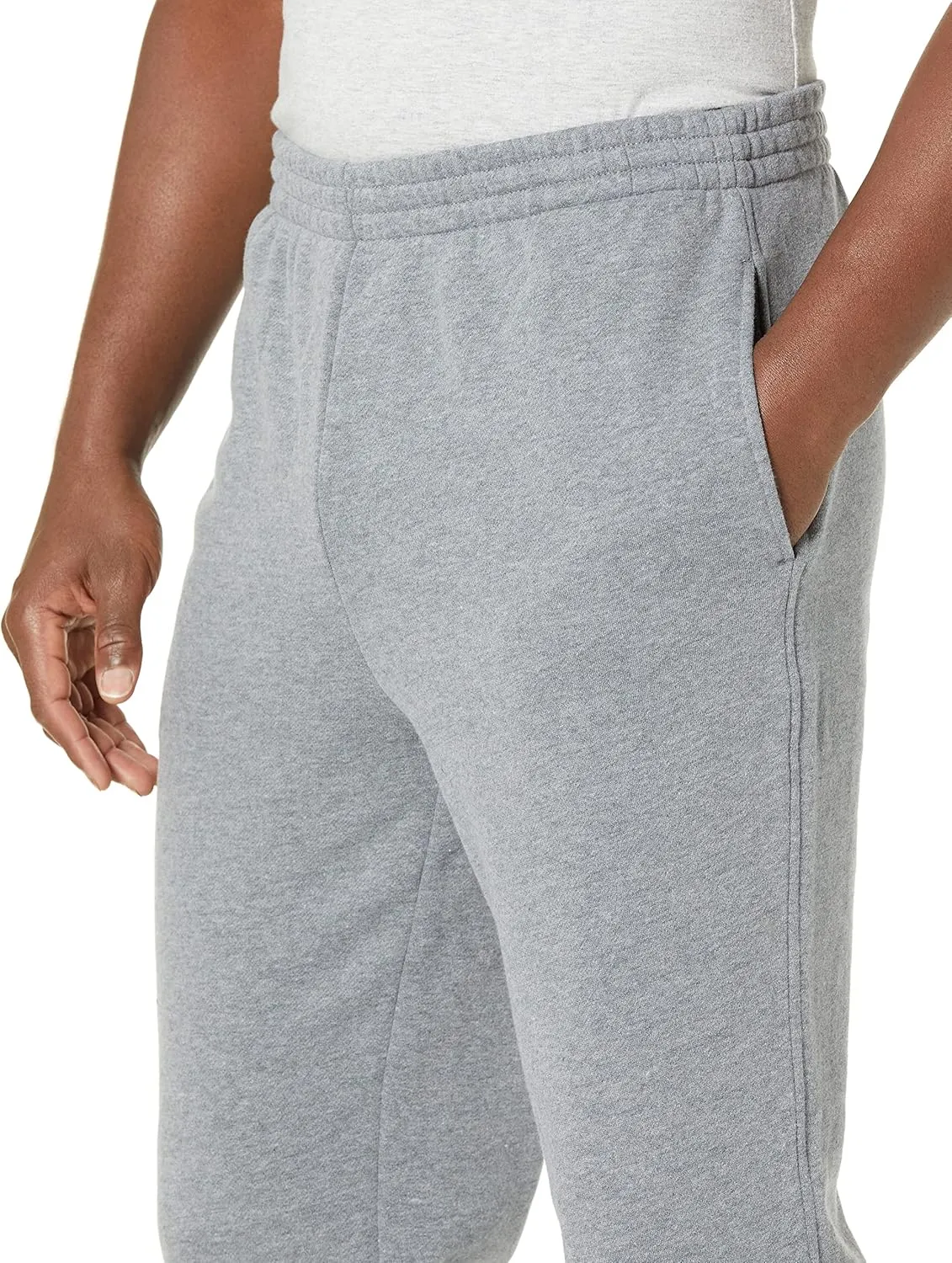 Amazon Essentials Sweatpants for Men, Fleece, Closed Bottom (Available in Big and Tall)
