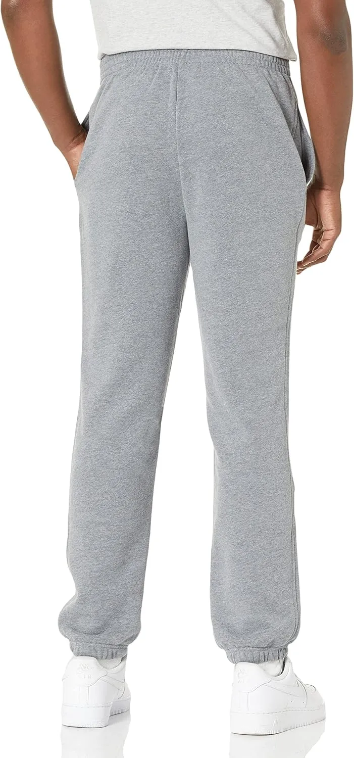 Amazon Essentials Sweatpants for Men, Fleece, Closed Bottom (Available in Big and Tall)