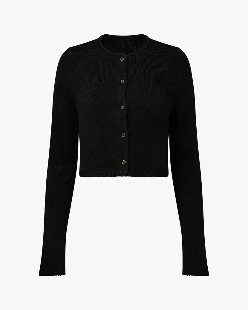 Boxy Crewneck Cardigan