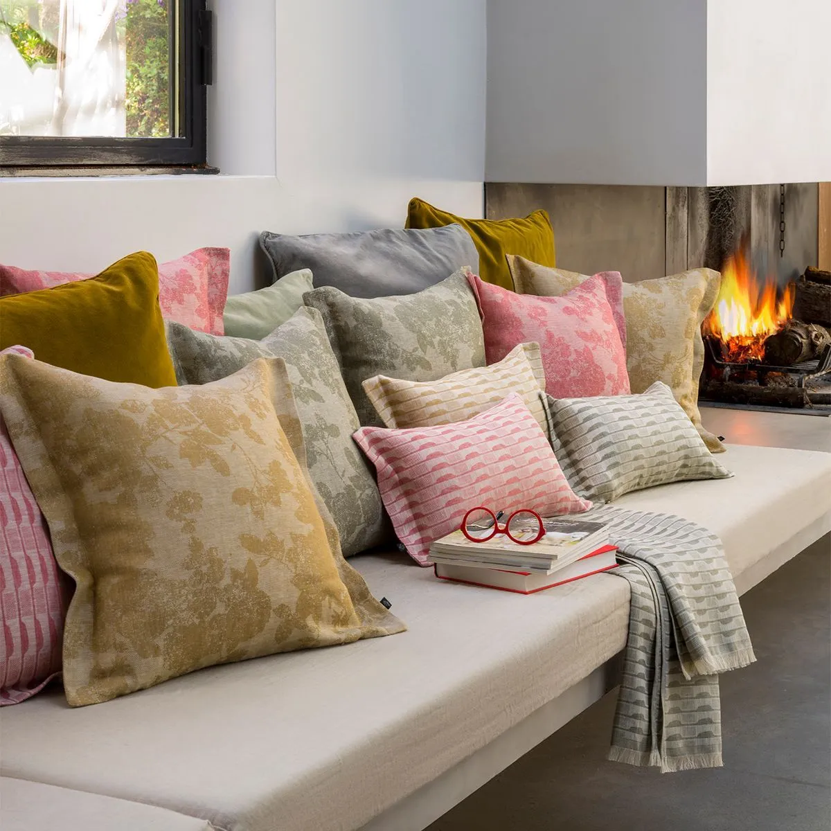 Casual Green Pillow Covers by Le Jacquard Français