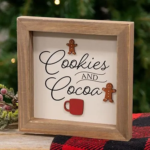 Cookies And Cocoa Framed Sign