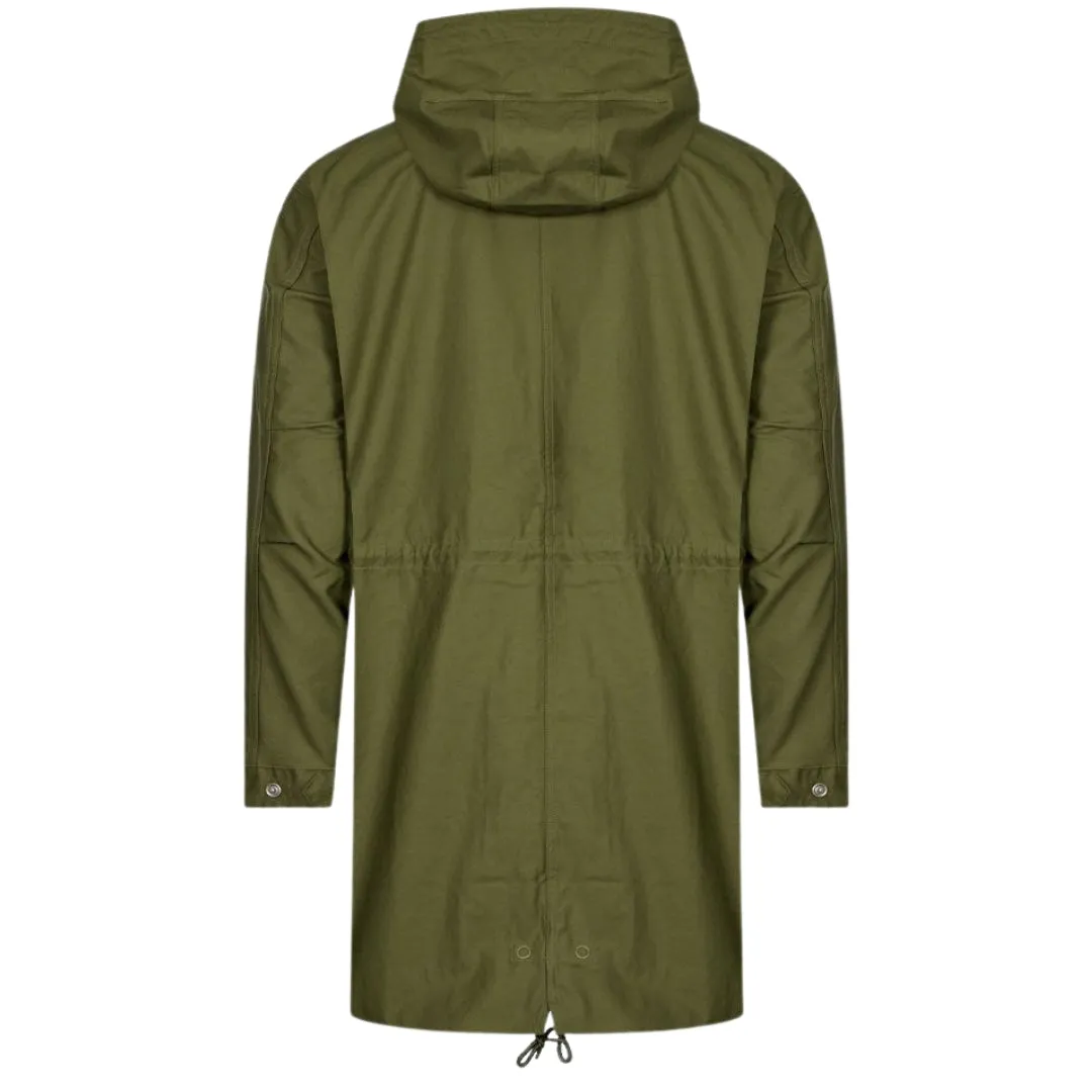 Fred Perry Hooded Shell Parka Green Jacket