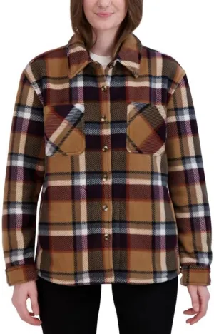 HFX Women's Fully Lined Soft and Cozy Plush Fleece Shacket
