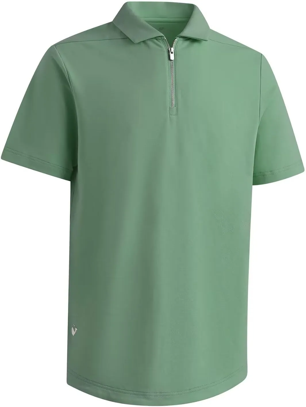 Mens Quarter Zip Polo Shirt Long and Short Sleeve Collared Shirts Moisture Wicking Performance Golf Polo Shirts