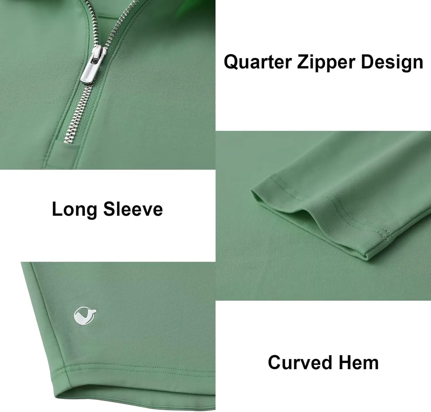 Mens Quarter Zip Polo Shirt Long and Short Sleeve Collared Shirts Moisture Wicking Performance Golf Polo Shirts