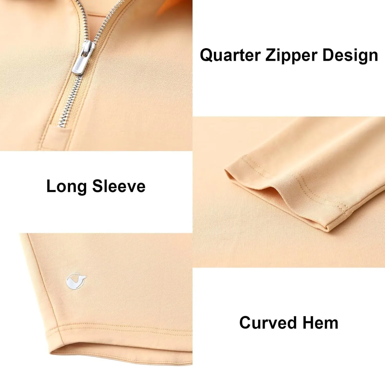 Mens Quarter Zip Polo Shirt Long and Short Sleeve Collared Shirts Moisture Wicking Performance Golf Polo Shirts