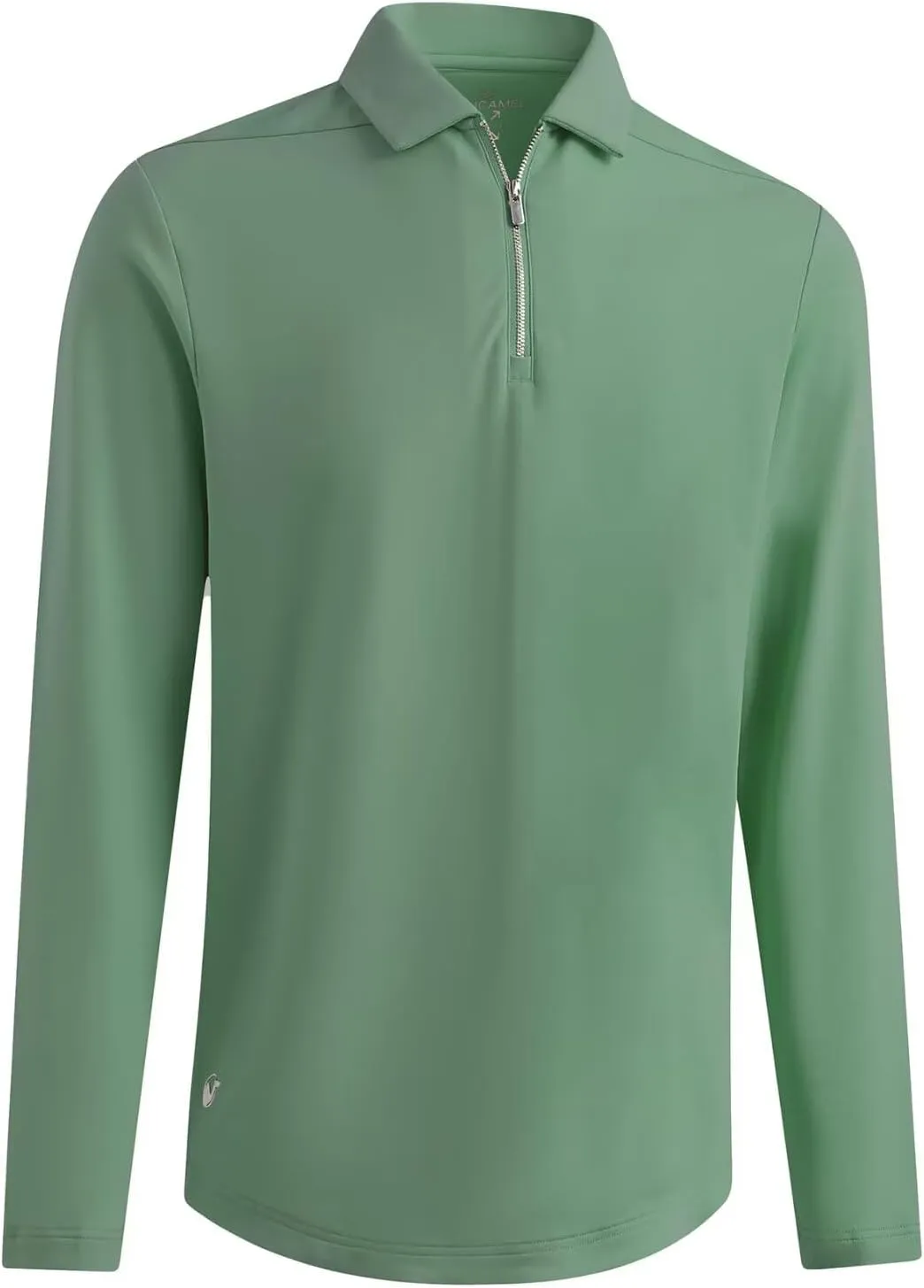Mens Quarter Zip Polo Shirt Long and Short Sleeve Collared Shirts Moisture Wicking Performance Golf Polo Shirts