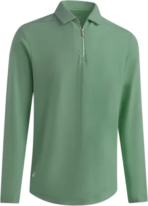 Mens Quarter Zip Polo Shirt Long and Short Sleeve Collared Shirts Moisture Wicking Performance Golf Polo Shirts