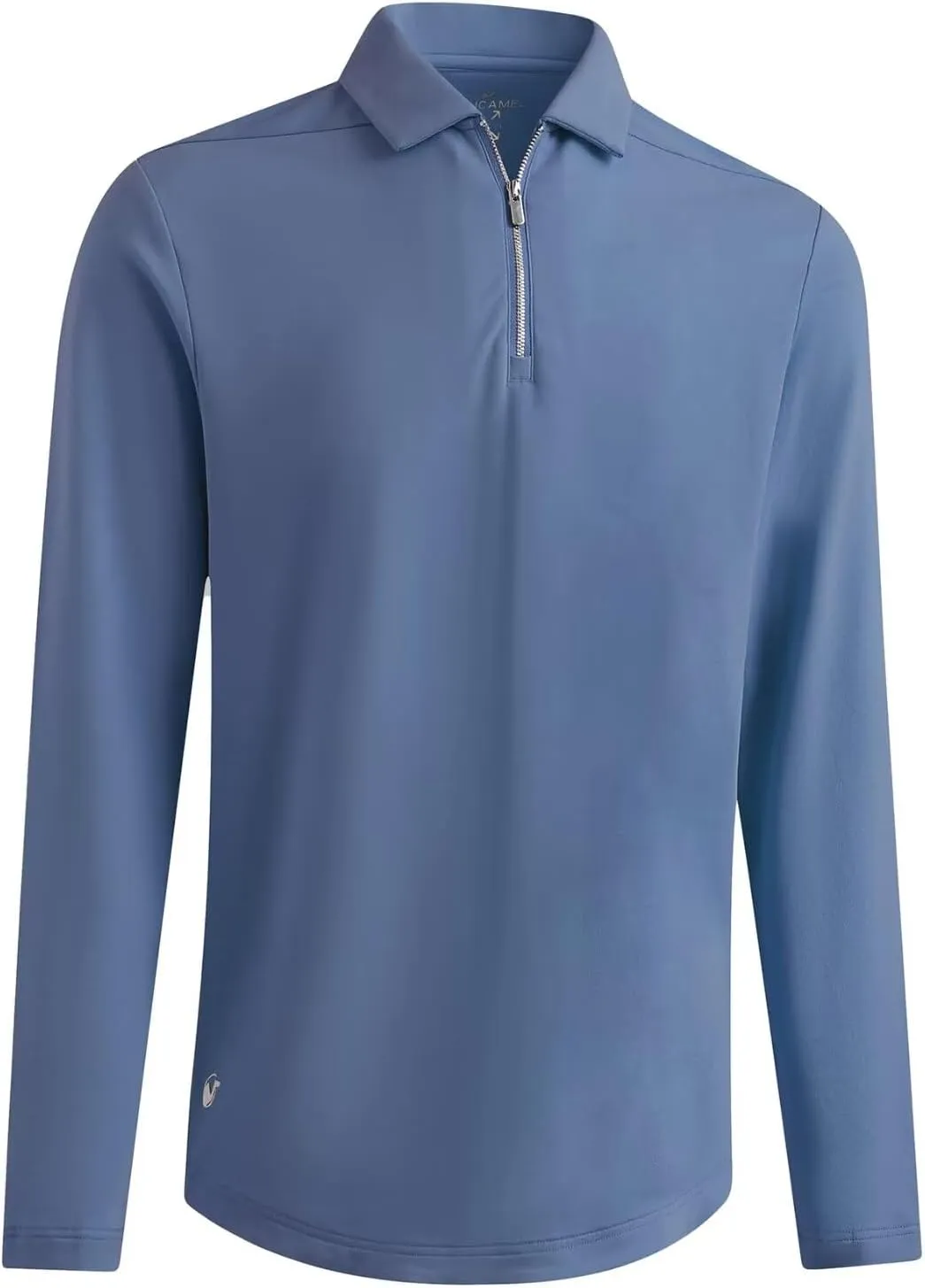 Mens Quarter Zip Polo Shirt Long and Short Sleeve Collared Shirts Moisture Wicking Performance Golf Polo Shirts