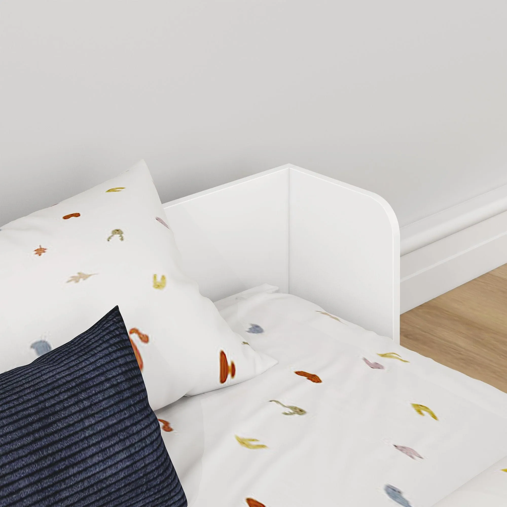Mid-Century Modern Twin Floor Bed