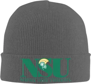 Norfolk A State University Logo Classic Warm Winter Knit Cap Fleece Lined Beanie Hat