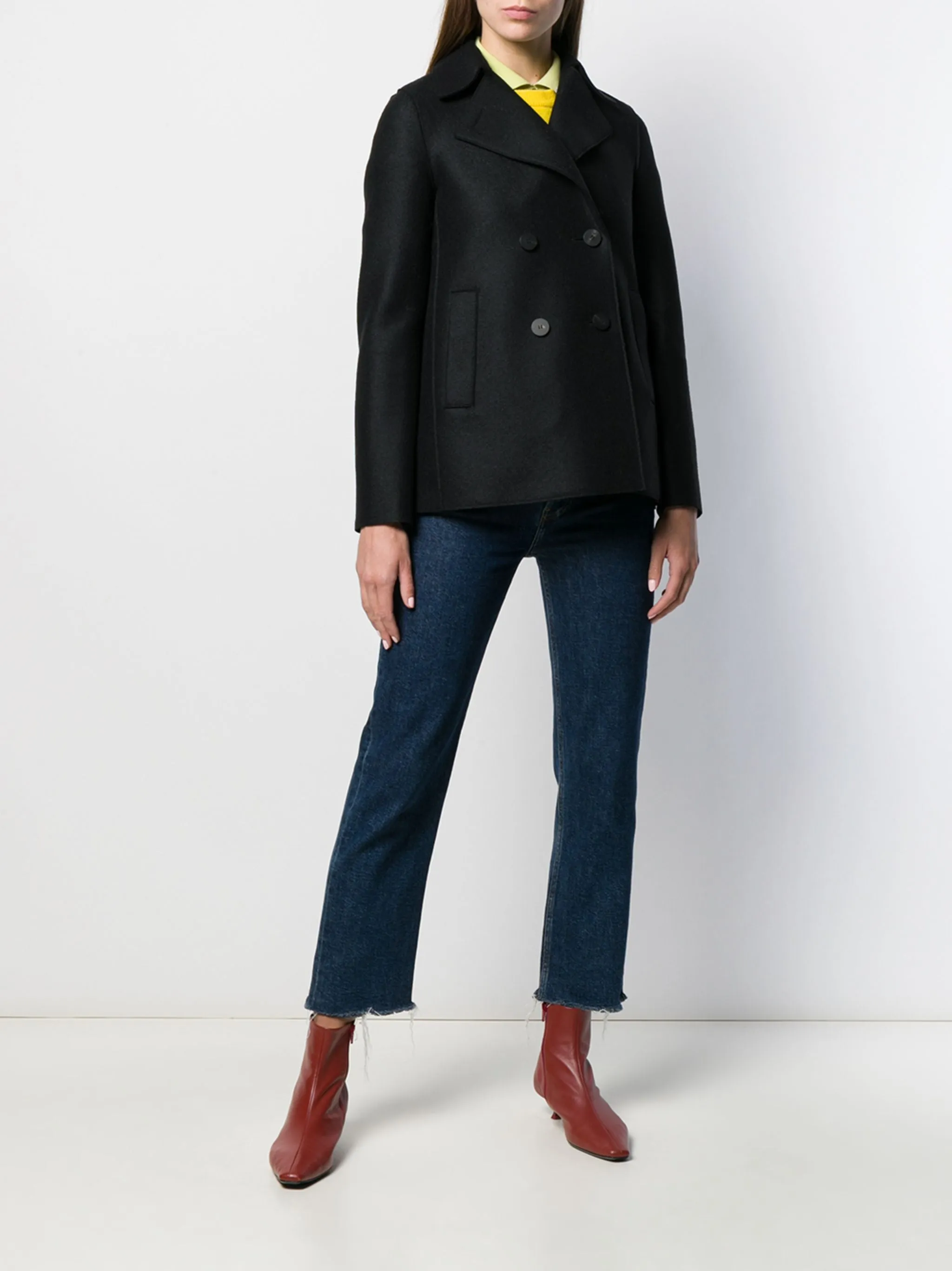 Peacoat Pressed Wool - Black