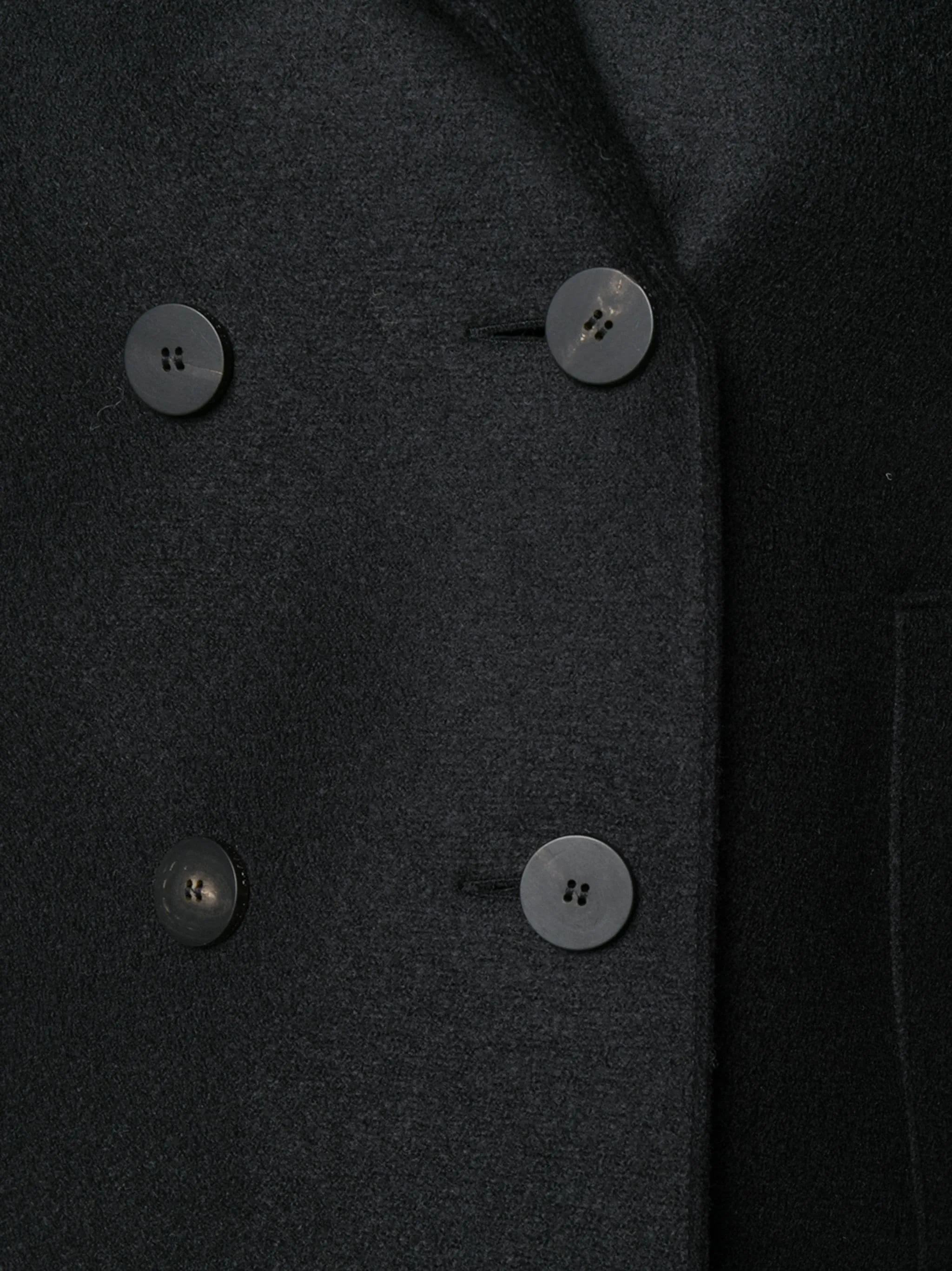 Peacoat Pressed Wool - Black