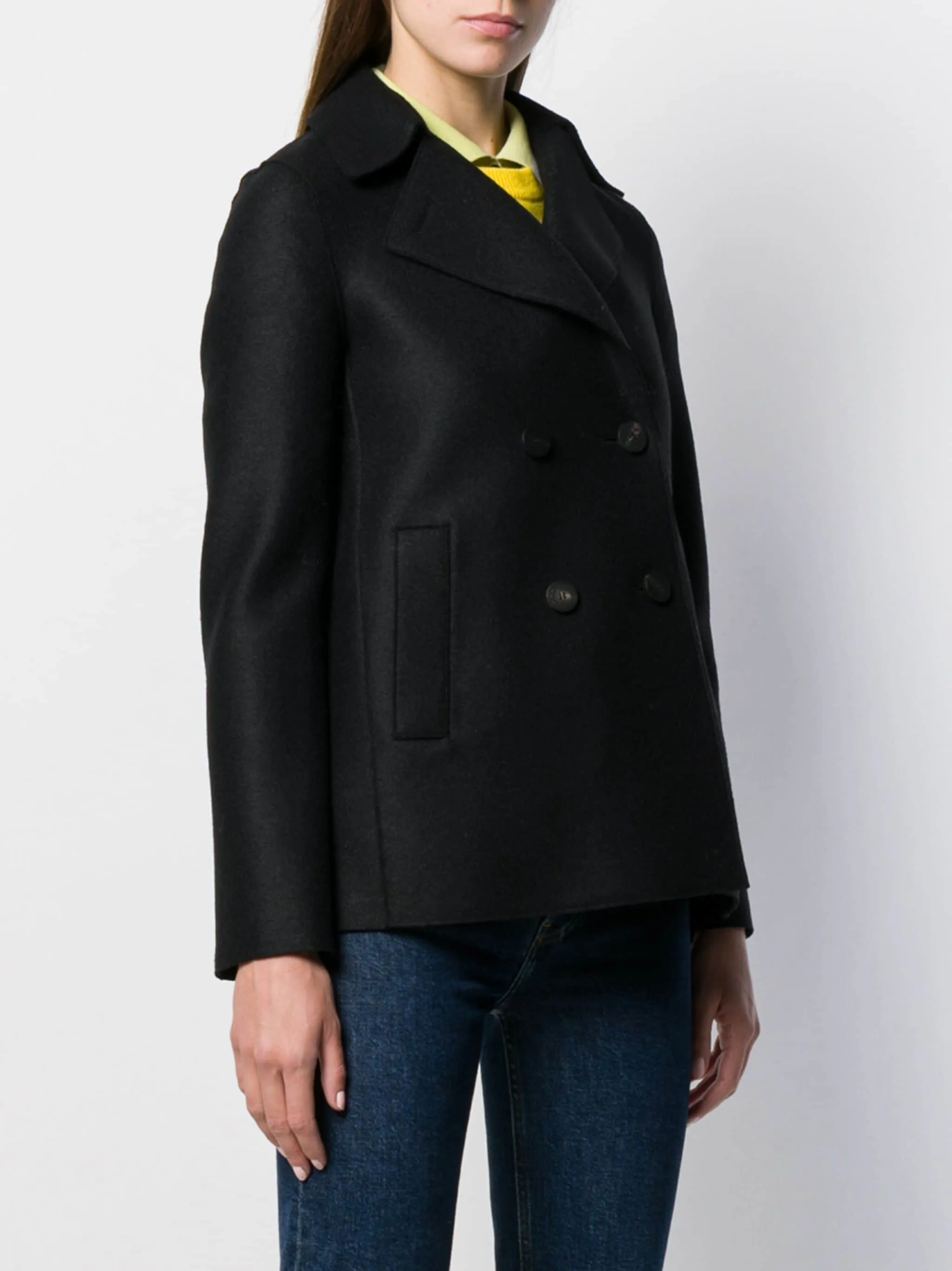 Peacoat Pressed Wool - Black