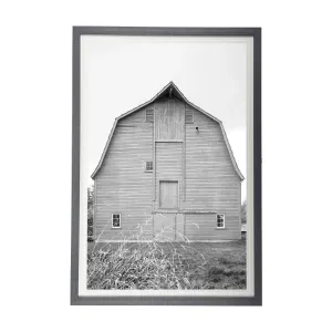 The Large Barn in Black and White