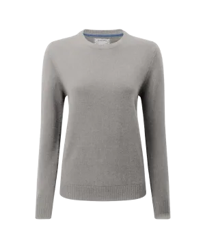 Women's Merino Crew Neck - Silver Grey
