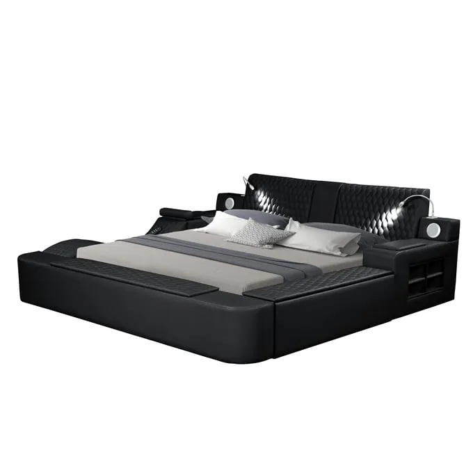 Zoya Smart Multi-Functional Black Bed